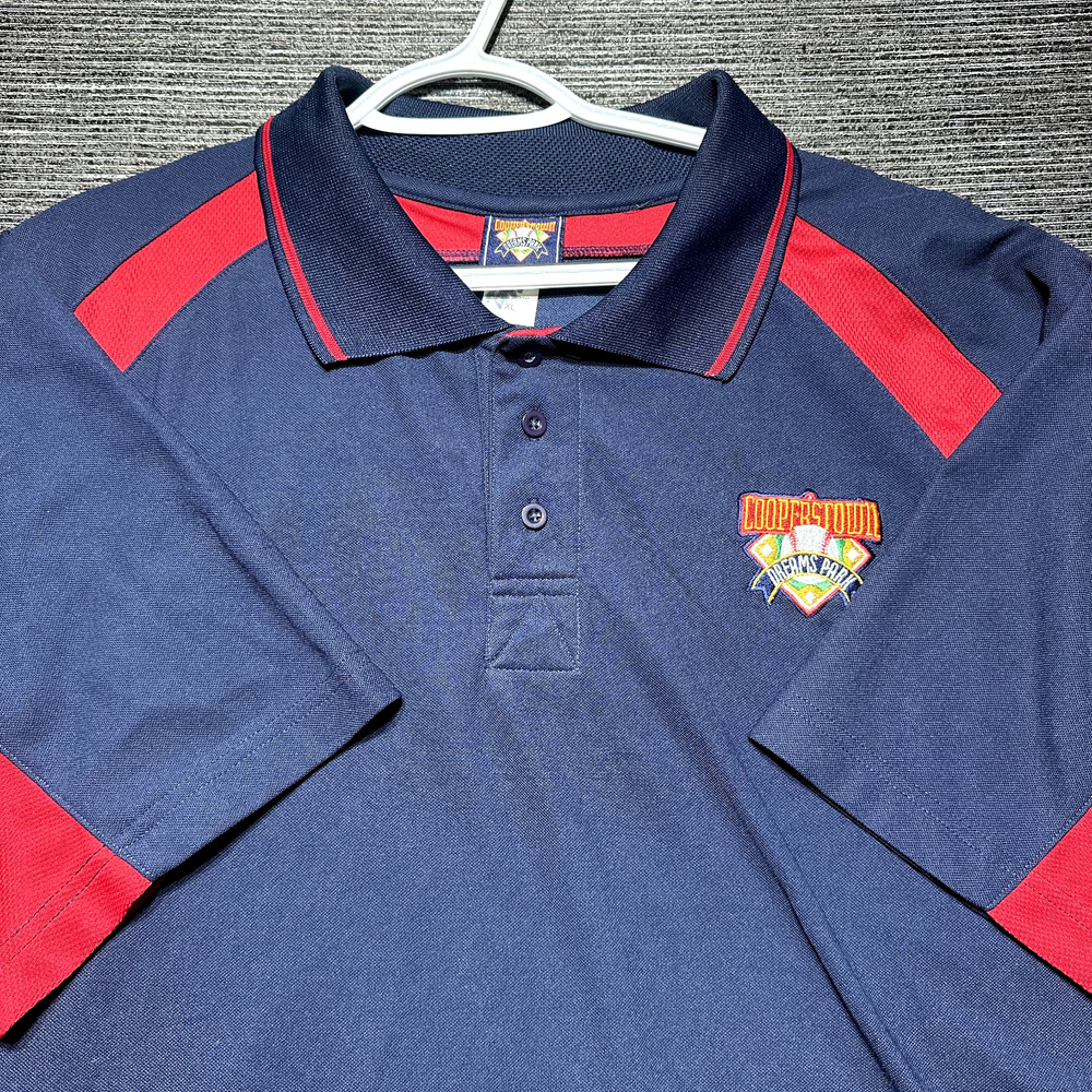 Cooperstown Dreams Park Polo Shirt Men's XL Blue Short Sleeve
